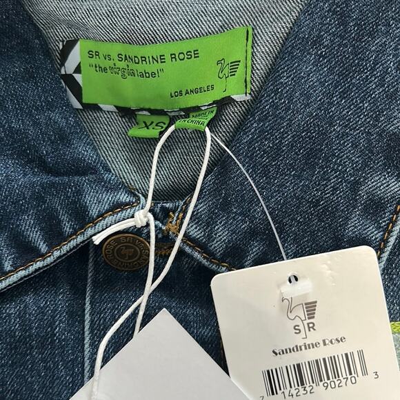 Free People x Sandrine Rose - NWT Tres Cool Oversized Denim Jacket - Picture 9 of 10